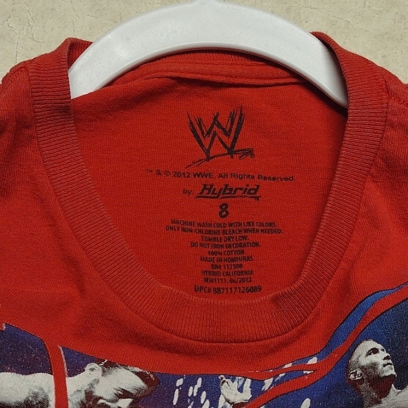 WWE John Cena Wrestling Shirt Boys Sz 8 by Hybrid - Picture 4 of 5